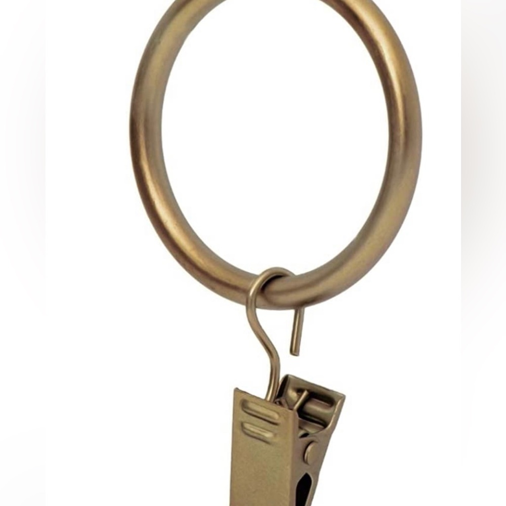 Ivilon 14 pcs curtain clips warm gold